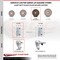 Service Caster 4 Inch High Temp Glass Filled Nylon 3/4 Inch Square Stem Caster Set with Brake SCC-SQ20S414-GFNSHT-TLB-34-4 - alternate 3